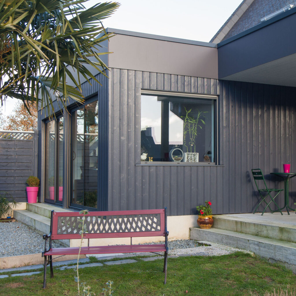 Construction d'extension toiture plate Construction d'extension toiture plate