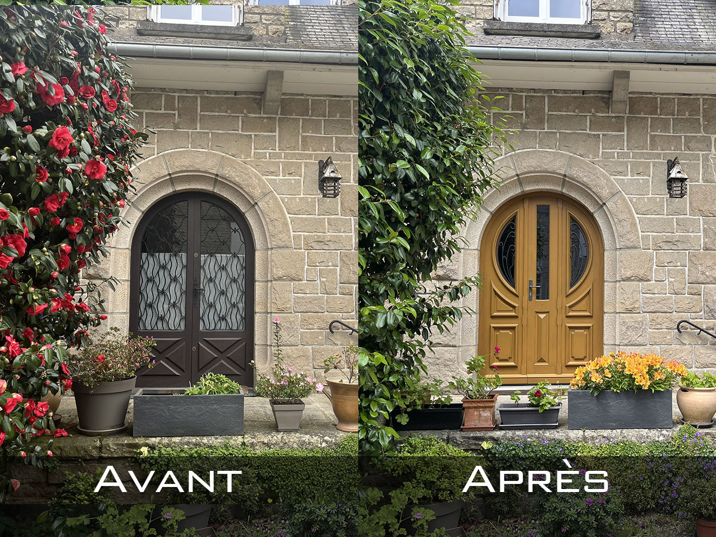 porte d'entrée cintrée